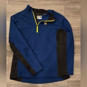Spyder Men's Blue and Black Performance Jacket